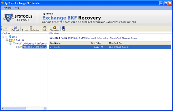 MS Exchange Backup Restore 2.0