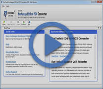 Video of Exchange EDB To PDF Converter